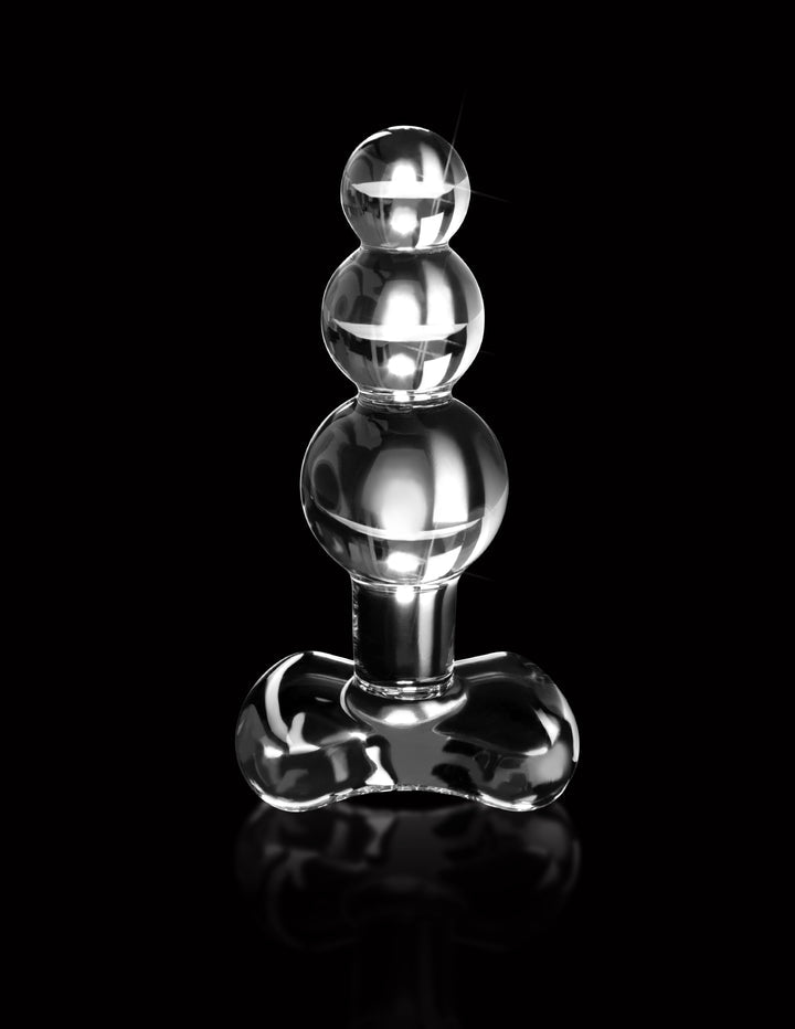 Hand-blown glass plug with tapered tip, graduated bulbs, and ergonomic base, perfect for anal play and temperature-responsive sensations.
Icicles No. 47 glass plug, hand-blown glass anal plug, luxury anal toy, hypoallergenic glass plug, graduated bulb anal plug, temperature play glass toy, elegant anal massager, nonporous glass butt plug, ergonomic anal toy, dishwasher-safe anal plug