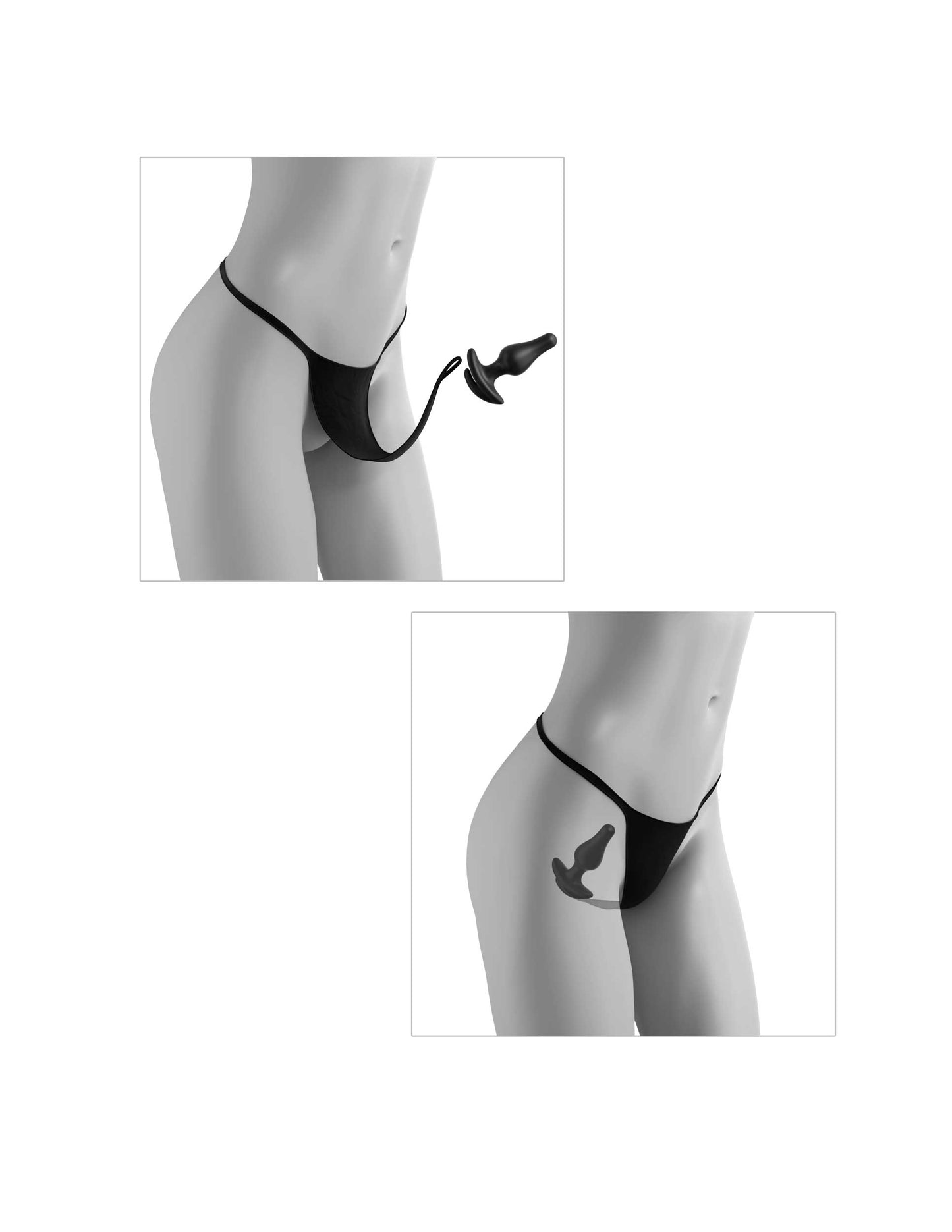 Hookup Panties: Crotchless Love Garter