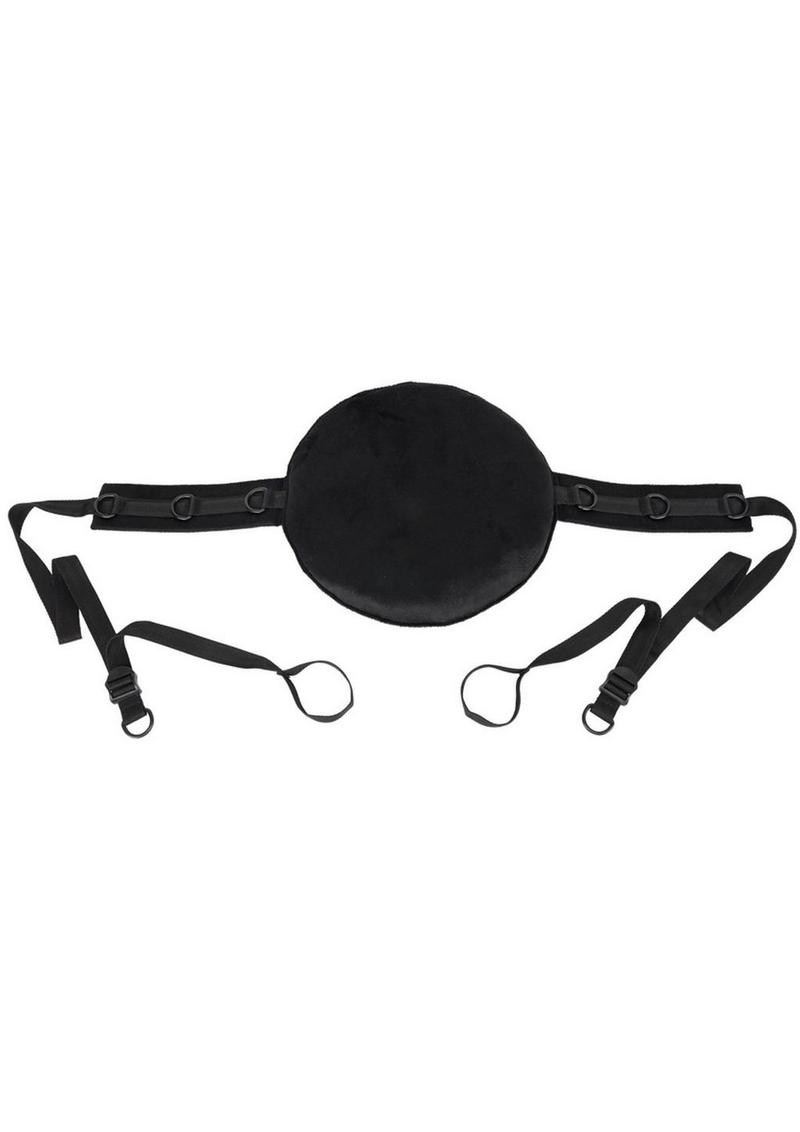 Pillow-backed sex sling with adjustable ankle and thigh straps, padded for comfort and secure with durable hardware.
Pivot Positioning Partner, Sportsheets sex sling, supportive sex pillow, adjustable ankle straps, thigh support sling, sex positioning aid, padded shoulder straps, durable sex sling, versatile positioning gear, comfortable restraint sling