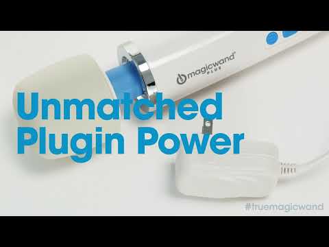 Magic Wand Plus Massager with four intensity levels, soft silicone head, flexible neck, and detachable cord for easy storage and reliable performance.
Magic Wand Plus, variable-speed massager, corded Magic Wand, deep rumbly vibrations, detachable cord massager, soft silicone massage wand, 6,300 RPM Magic Wand, authentic Magic Wand massager, Magic Wand for sore muscles, Magic Wand for intimate play.