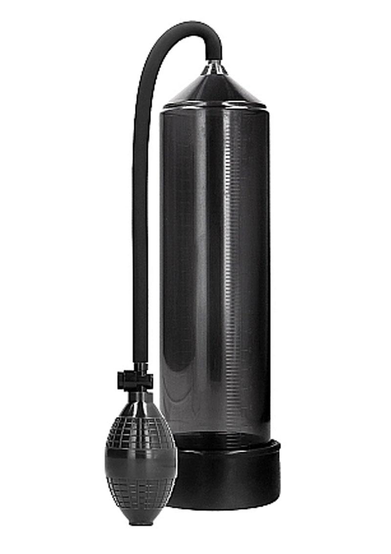 PUMPED Classic Penis Pump with a 9-inch cylinder, silicone sleeve, handheld pump, and quick-release valve. Available in black, blue, clear, or red.
Classic Penis Pump, penis pump for enlargement, black penis pump, blue penis pump, clear penis pump, red penis pump, silicone insertion sleeve, 9-inch cylinder pump, erectile dysfunction pump, penis growth vacuum pump, Shots PUMPED line.