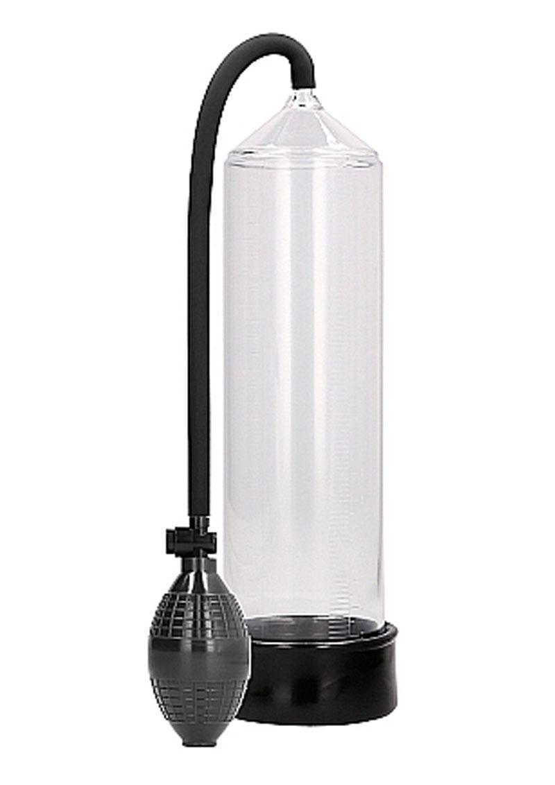 PUMPED Classic Penis Pump with a 9-inch cylinder, silicone sleeve, handheld pump, and quick-release valve. Available in black, blue, clear, or red.
Classic Penis Pump, penis pump for enlargement, black penis pump, blue penis pump, clear penis pump, red penis pump, silicone insertion sleeve, 9-inch cylinder pump, erectile dysfunction pump, penis growth vacuum pump, Shots PUMPED line.