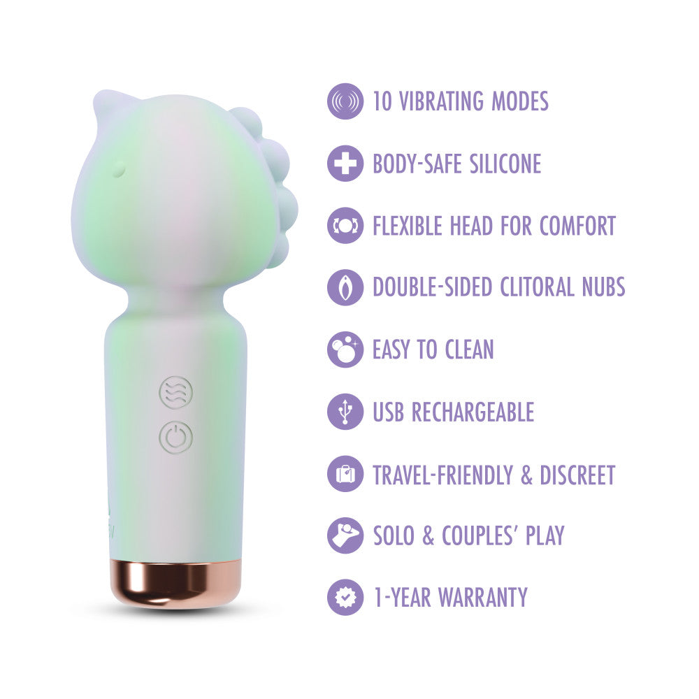 Unicorn Dreams Silicone Rechargeable Clitoral Stimulator Wand ❤︎ Play with Me by Blush