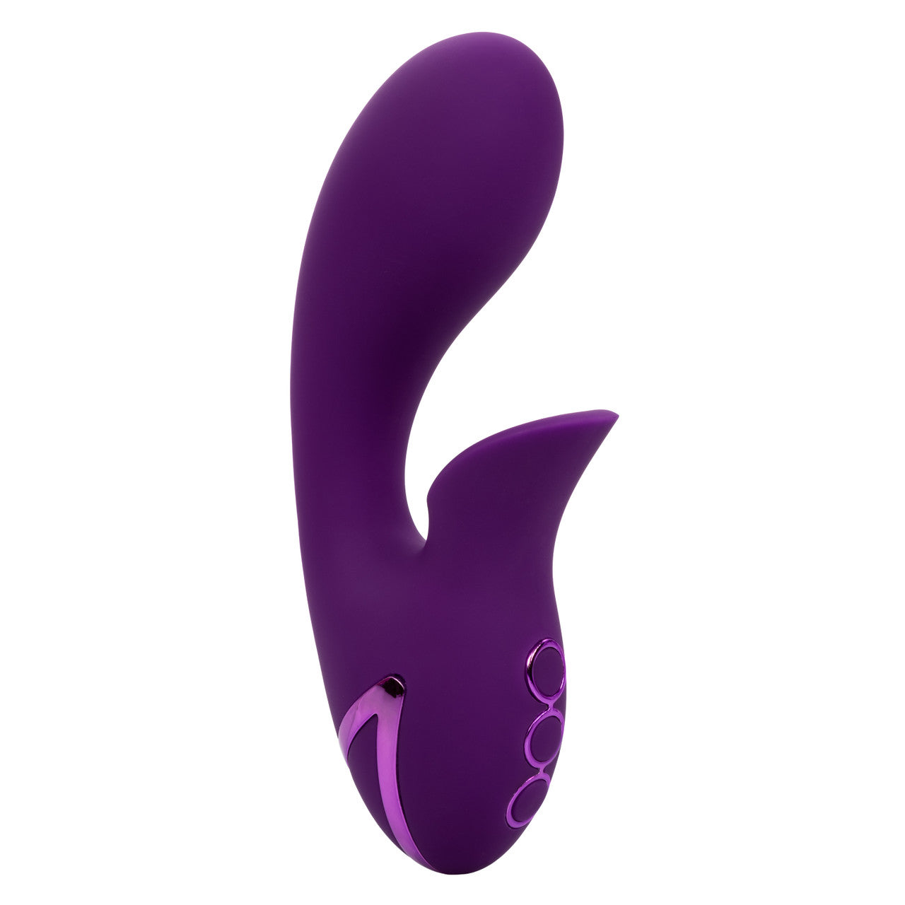 California Dreaming® Huntington Beach Heartbreaker rabbit vibrator with clitoral suction and vibrating shaft.
rabbit vibrator with suction, clitoral suction vibrator, dual-action vibrator, silicone rabbit vibrator, waterproof rabbit vibrator, USB rechargeable vibrator, travel-friendly vibrator, customizable suction vibrator, 10-function vibrator.