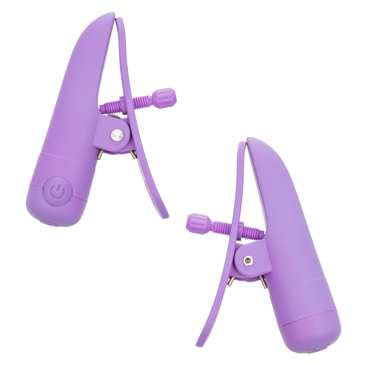 Nipplettes Rechargeable Nipple Clamps in pink or purple, with adjustable tension, 10 vibration functions, and waterproof, USB-rechargeable design.
pink nipple clamps, purple nipple clamps, adjustable nipple clamps, vibrating clamps, waterproof nipple clamps, USB rechargeable clamps, 10-function clamps, wearable nipple toys, sensory play accessories, stylish nipple clamps.
