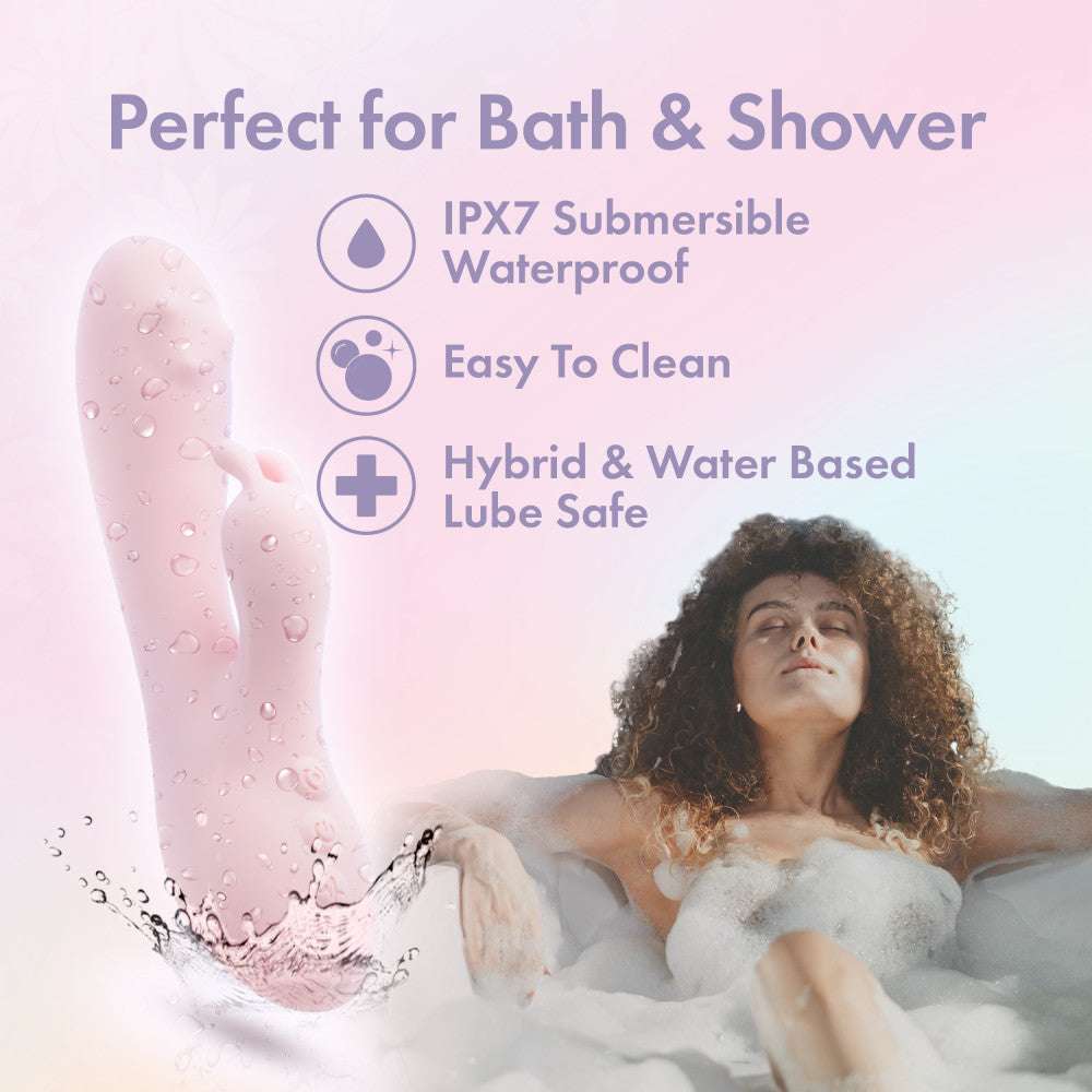 Pink rabbit vibrator with 10 vibration modes, 3-speed rotating G-spot massager, and waterproof silicone design.
Keywords: rabbit vibrator, dual vibration modes, 360° rotating massager, G-spot vibrator, clitoral stimulator, waterproof vibrator, platinum-cured silicone, body-safe vibrator, USB rechargeable, pink vibrator, non-porous, IPX7 waterproof