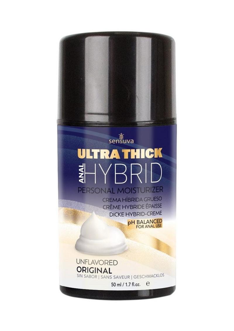 Sensuva Ultra-Thick Anal Hybrid Personal Moisturizer Lubricant High Ph Formula Original Unflavored - 1.7oz
Ultra-thick hybrid anal lubricant; pH-balanced, water and silicone-based, long-lasting, and gentle on skin.
Thick Anal Hybrid, hybrid anal lubricant, pH-balanced anal moisturizer, silicone and water-based lube, thick and creamy anal lube, long-lasting lubricant, sensitive skin anal lube, anal glide moisturizer, silicone toy compatible lubricant, intimate personal moisturizer.
