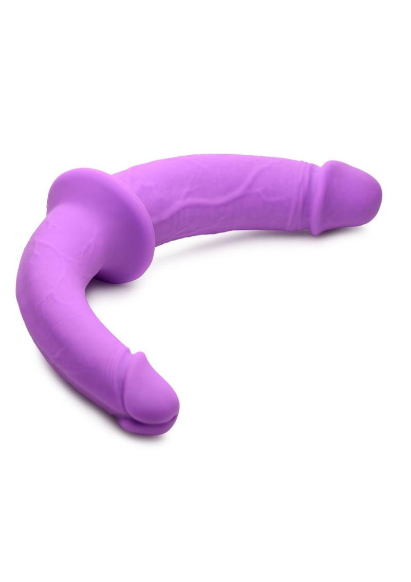 Strap U Double Charmer Silicone Double Dildo with Harness - Purple Dual Charmer Double Dildo with Harness, reversible realistic silicone dildos, adjustable harness, body-safe, strap-on play for two partners.
dual dildo strap-on, reversible double-dildo harness, pegging strap-on, realistic silicone dildos, body-safe strap-on, adjustable strap-on harness, G-spot stimulation dildo, A-spot strap-on toy, P-spot double dildo, premium silicone strap-on.