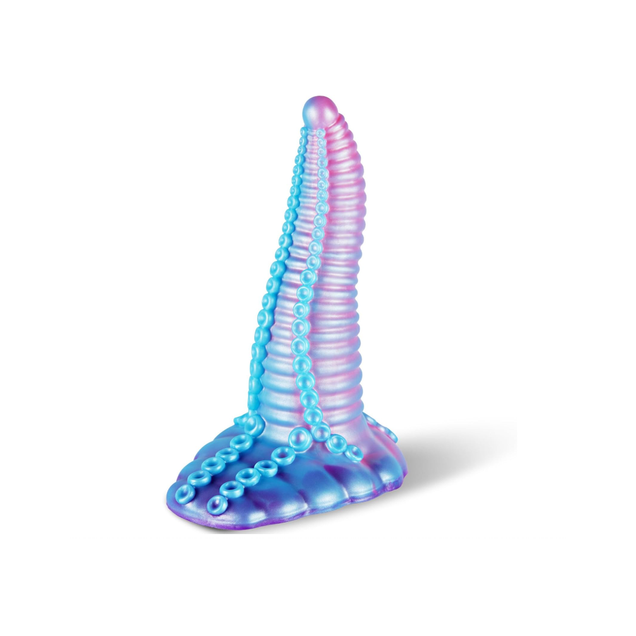 Thick Ribbed Tentacle Dildo with Large Suction Base