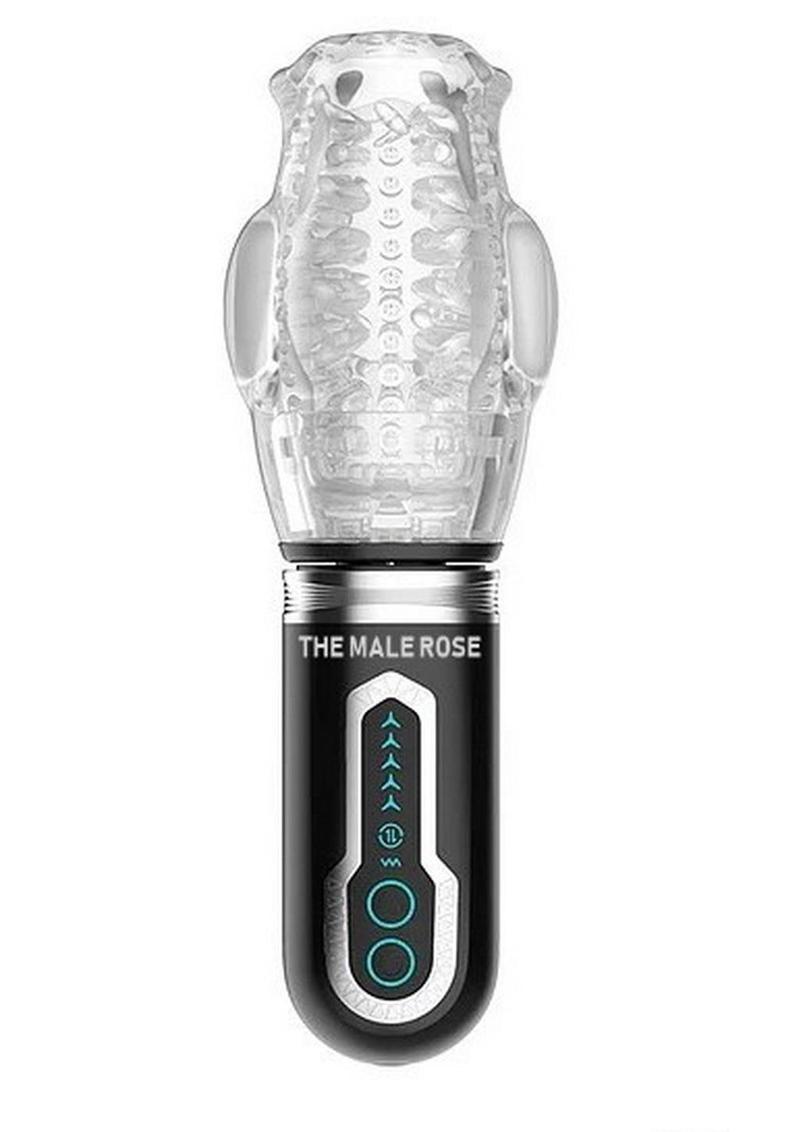Male Rose 3 Thrusting, Rotating, Vibrating Masturbator with transparent design and detachable sleeve.
Male Rose 3, thrusting penis masturbator, vibrating male toy, rotating masturbation cup, oral sex simulator, rechargeable male masturbator, transparent masturbator cup, realistic male toy, penis training device, waterproof sleeve masturbator.
