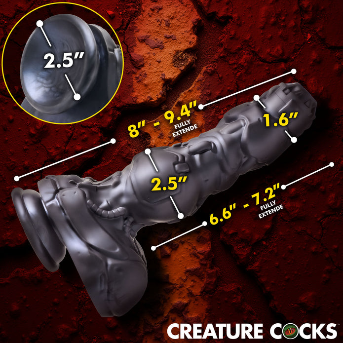 Thrusting and vibrating silicone dildo with suction cup and harness compatibility.
thrusting dildo, vibrating dildo, cyborg dildo, premium silicone dildo, waterproof dildo, harness-compatible dildo, suction cup dildo, rechargeable dildo, futuristic sex toy, advanced vibrating dildo