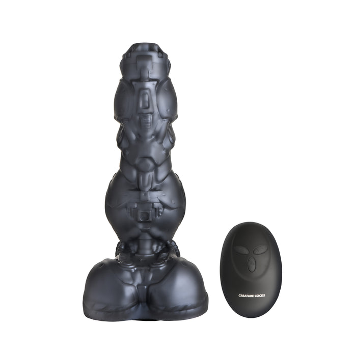 Thrusting and vibrating silicone dildo with suction cup and harness compatibility.
thrusting dildo, vibrating dildo, cyborg dildo, premium silicone dildo, waterproof dildo, harness-compatible dildo, suction cup dildo, rechargeable dildo, futuristic sex toy, advanced vibrating dildo
