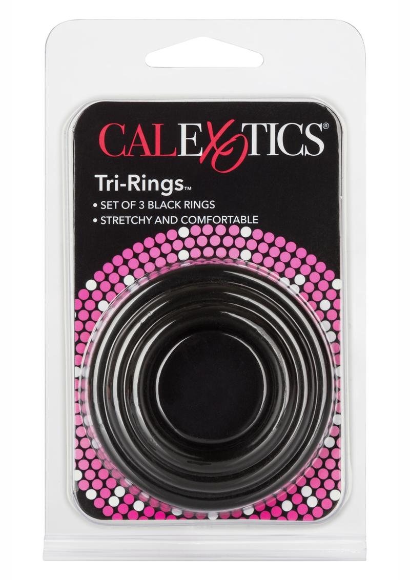 Tri-Rings Multi-Purpose Rubber Set, black, blue, red, vanilla, glow-in-the-dark white, 3 sizes, waterproof, phthalate-free.
multi-purpose rubber rings, erection enhancers, stamina support rings, glow-in-the-dark cock rings, flexible rubber rings, phthalate-free erection rings, waterproof penis rings, reusable cock rings, couples play accessories.