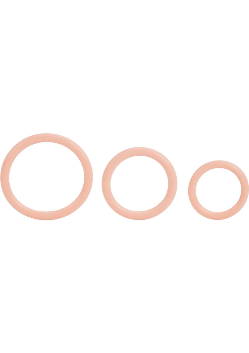 Tri-Rings Multi-Purpose Rubber Set Cock Rings | Multiple Colors