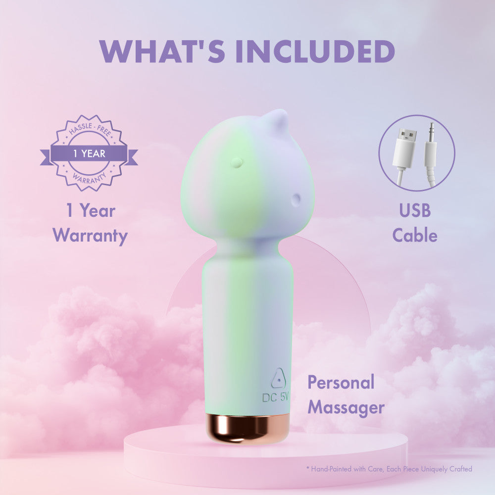 Unicorn Dreams Silicone Rechargeable Clitoral Stimulator Wand ❤︎ Play with Me by Blush