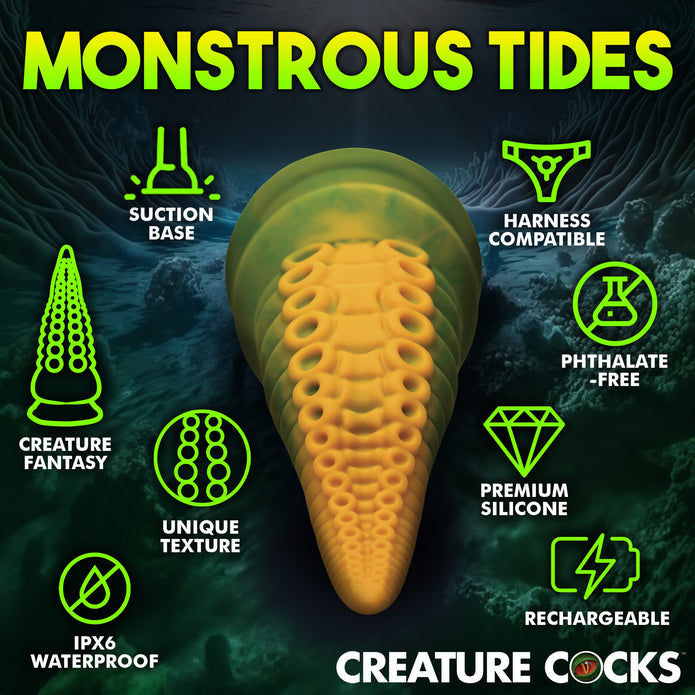 Monstropus 2.0 Vibrating Tentacle Rechargeable Silicone Dildo | Creature Cocks