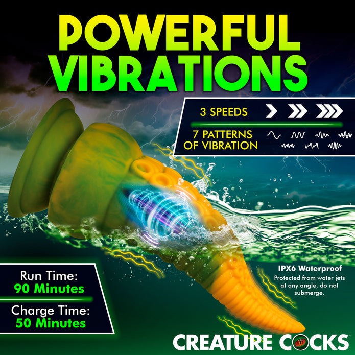 Monstropus 2.0 Vibrating Tentacle Rechargeable Silicone Dildo | Creature Cocks
