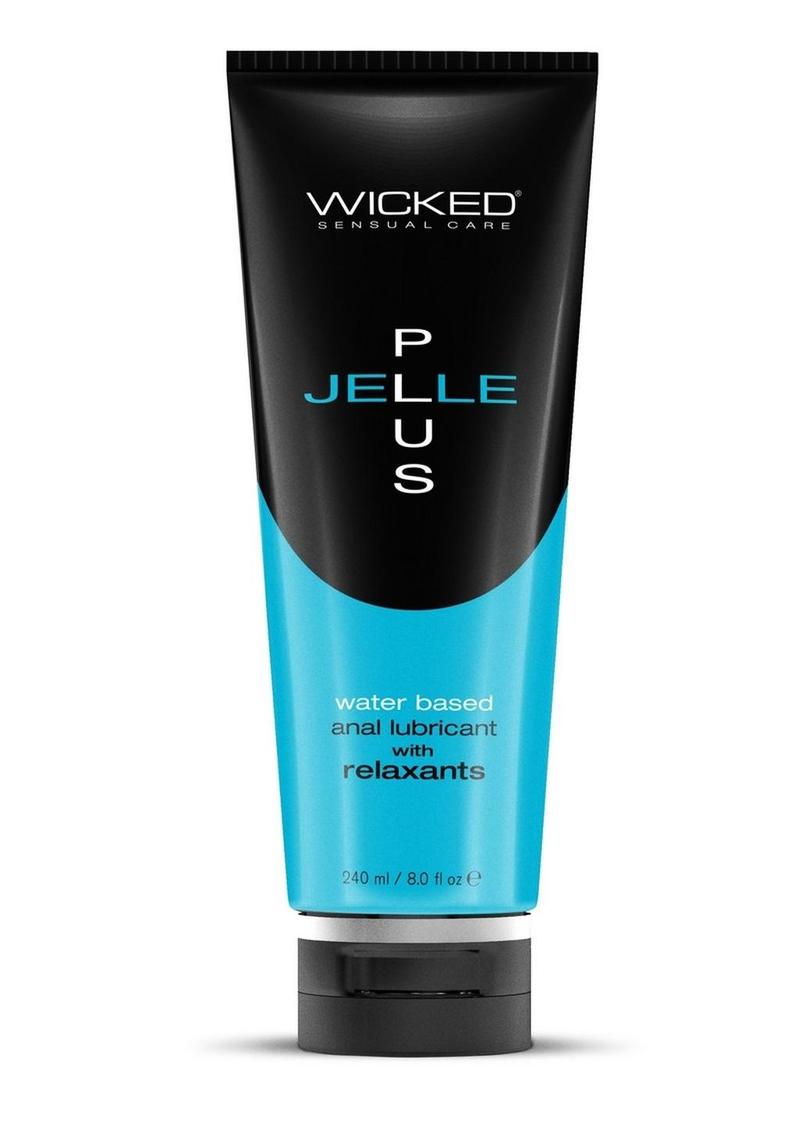 Wicked Jelle PLUS | thick water-based anal lubricant, infused with clove oil and jojoba, free of parabens and numbing agents, safe for latex and toys. Medusas Wicked Jelle PLUS | thick water-based anal lubricant, infused with clove oil and jojoba, free of parabens and numbing agents, safe for latex and toys. Medusas