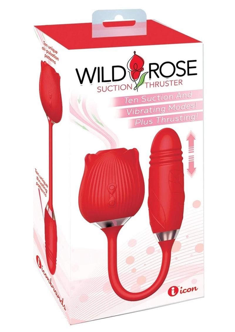 Dual-function rose toy with suction and thrusting, 10 modes each, body-safe silicone, waterproof, rechargeable, lipstick red.
Wild Rose and Thruster, rose suction and thruster, dual-function vibrator, 10 suction modes, 10 thrusting patterns, body-safe silicone, waterproof rose toy, rechargeable thruster toy, lipstick red vibrator, advanced rose V2, luxury clitoral stimulator.