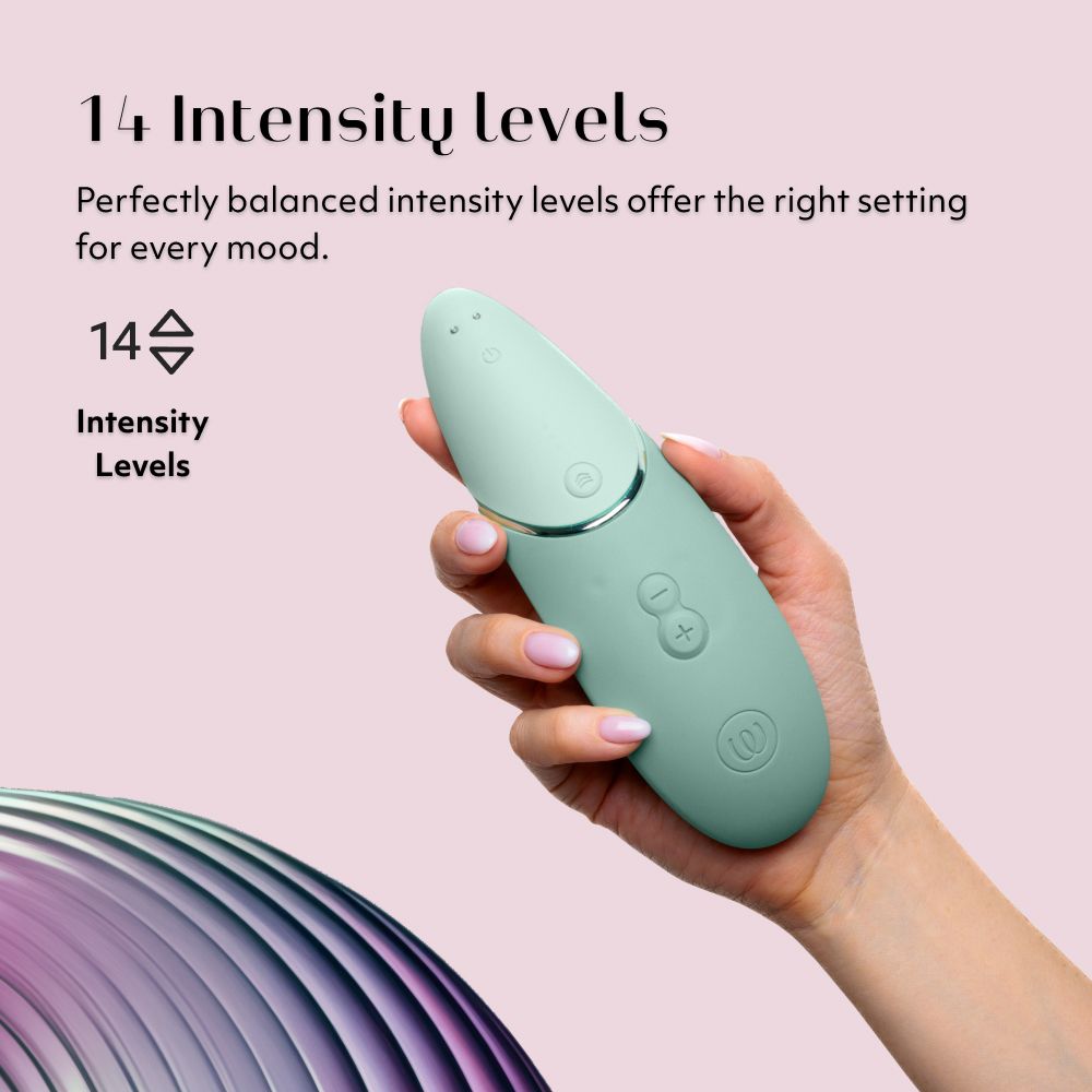 Womanizer Next clitoral stimulator with 3D Pleasure Air Technology, Climax Control, and Smart Silence for customizable, quiet pleasure.
Keywords: 3D Pleasure Air, Climax Control, customizable air waves, Smart Silence, Autopilot, Afterglow, clitoral stimulator, waterproof, body-safe silicone, eco-friendly packaging, multiple orgasms.