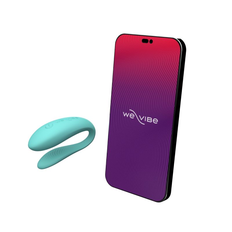 Sync Lite App Control Rechargeable Silicone Couples Vibrator | We-Vibe