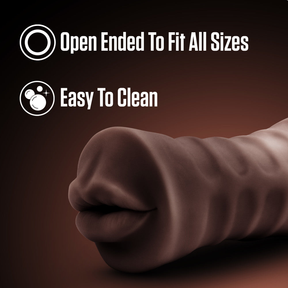 Brown male masturbator with a tight, nubbed canal, vibrating bullet, and lifelike X5® Plus material for intense sensations.
Keywords: male stroker, vibrating stroker, Krystal masturbator, tight canal stroker, vibrating bullet, X5® Plus material, open-ended masturbator, lifelike male toy, portable male stroker, realistic sensations, hybrid lube compatible, compact masturbator, AI-inspired sex toy