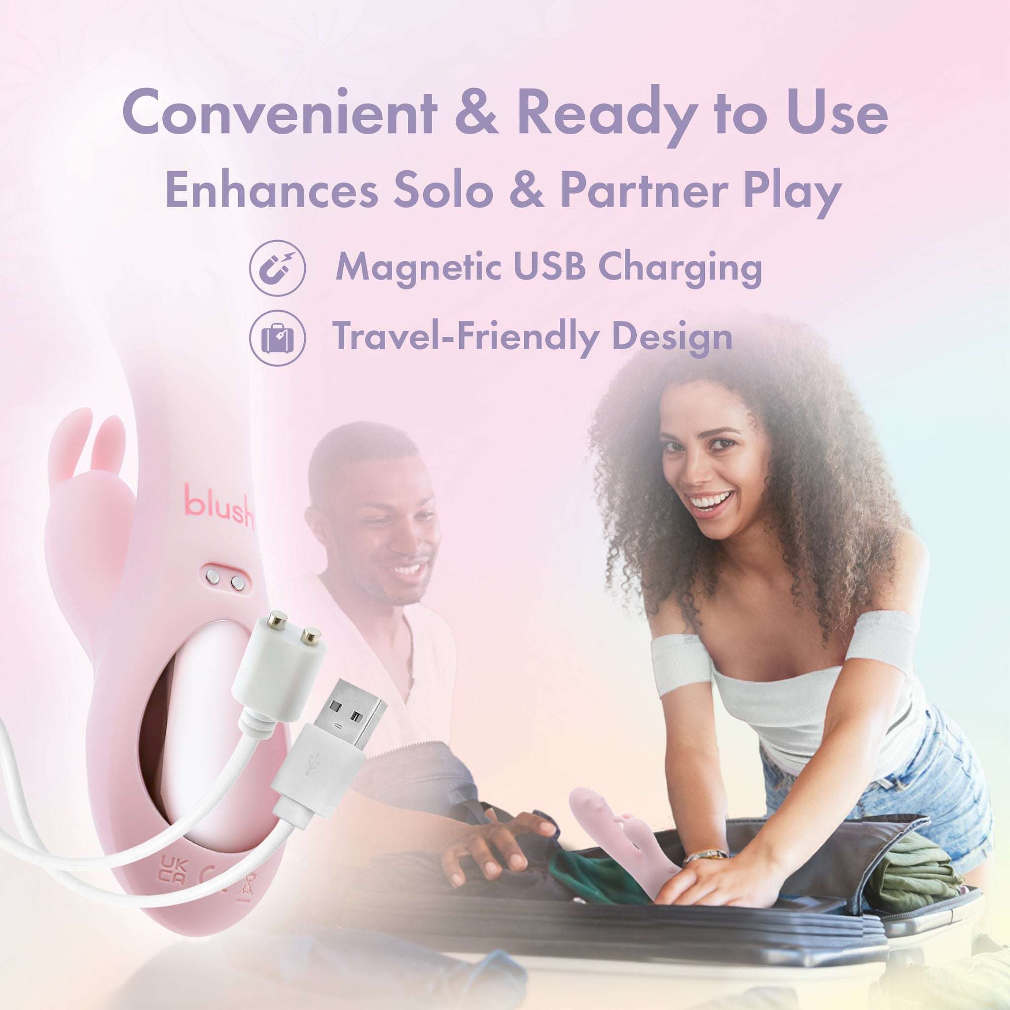 Pink rabbit vibrator with 10 vibration modes, 3-speed rotating G-spot massager, and waterproof silicone design.
Keywords: rabbit vibrator, dual vibration modes, 360° rotating massager, G-spot vibrator, clitoral stimulator, waterproof vibrator, platinum-cured silicone, body-safe vibrator, USB rechargeable, pink vibrator, non-porous, IPX7 waterproof