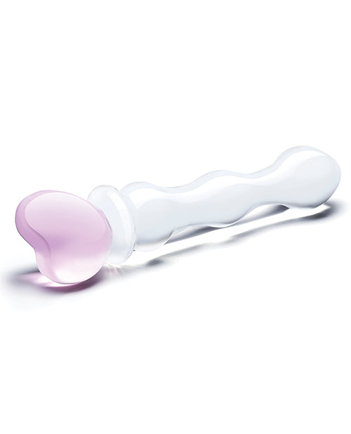 8" Gläs: Sweetheart Glass Dildo