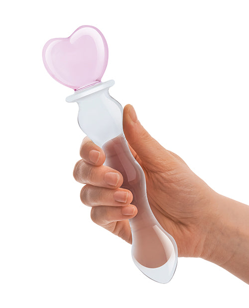 8" Gläs: Sweetheart Glass Dildo