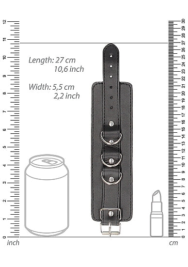 Item is displayed flats next to a cartoon of a Kochen and a lipstick. Length is 27 cm or 10.6 inches. It is 5.5 cm wide or 2.2 inches wide.