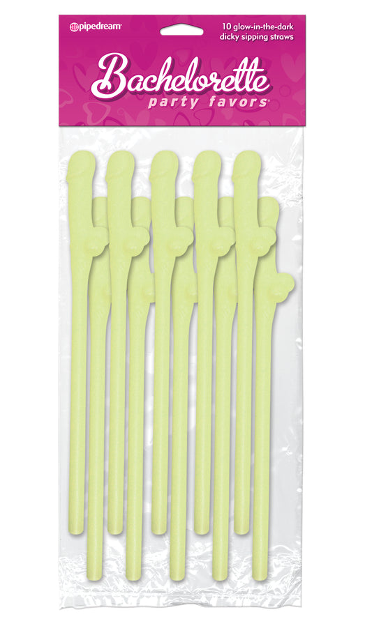 Dicky Sipping Straws Glow In The Dark 10 Pieces Set