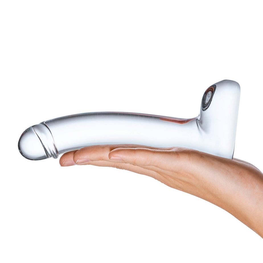 7-inch clear glass dildo with a curved shaft, realistic tip, and hypoallergenic, fracture-resistant design, perfect for G-spot stimulation and temperature play.

7-inch glass dildo, realistic glass dildo, curved G-spot dildo, borosilicate glass dildo, Gläs glass dildo, temperature play dildo, hypoallergenic dildo, non-porous glass dildo, handcrafted glass dildo, luxury glass sex toy