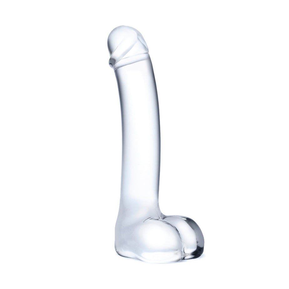 7-inch clear glass dildo with a curved shaft, realistic tip, and hypoallergenic, fracture-resistant design, perfect for G-spot stimulation and temperature play.

7-inch glass dildo, realistic glass dildo, curved G-spot dildo, borosilicate glass dildo, Gläs glass dildo, temperature play dildo, hypoallergenic dildo, non-porous glass dildo, handcrafted glass dildo, luxury glass sex toy