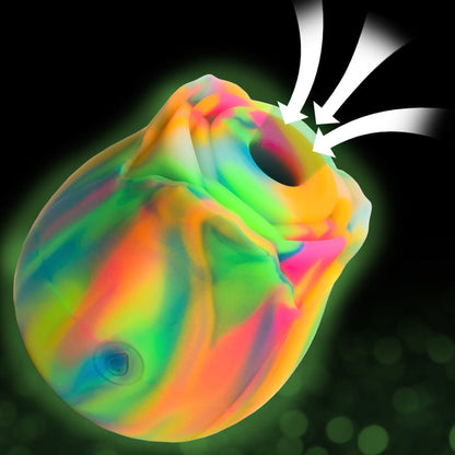 Glow Rose Rechargeable Silicone Glow In The Dark Rose Clit Stimulator ♥ Bloomgasm