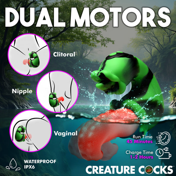 Tongue Lasher Rechargeable Silicone Vibrator ♥ Creature Cocks