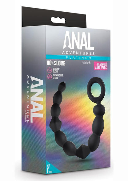 Silicone Beginner Anal Beads: Body-safe silicone beads with progressive sizes, pull loop, and silky smooth finish for comfortable anal play.