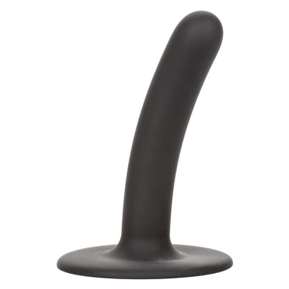 Black 4.5-inch slim silicone probe with suction cup; body-safe, waterproof, and harness compatible. Keywords: Boundless slim probe, 4.5-inch probe, silicone anal toy, waterproof probe, harness compatible probe, phthalate-free silicone toy, black slim probe, anal stimulation toy, P-spot stimulator, prostate massager, flexible suction cup probe, internal stimulation toy