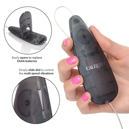 Booty Call Booty Vibro Kit Silicone Vibrating Butt Plug and Anal Beads with Wired Remote Controlled Bullet