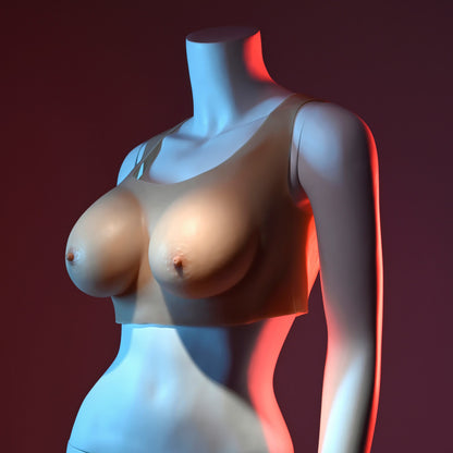 Realistic C-cup wearable breasts in Chocolate Brown or Vanilla White, soft silicone, vest design, natural shape, phthalate-free.

C-cup wearable breasts, realistic silicone breasts, chocolate brown wearable breasts, vanilla white wearable breasts, lifelike breast enhancements, phthalate-free silicone breasts, vest-style wearable breasts, natural shape breasts, soft silicone C-cup vest