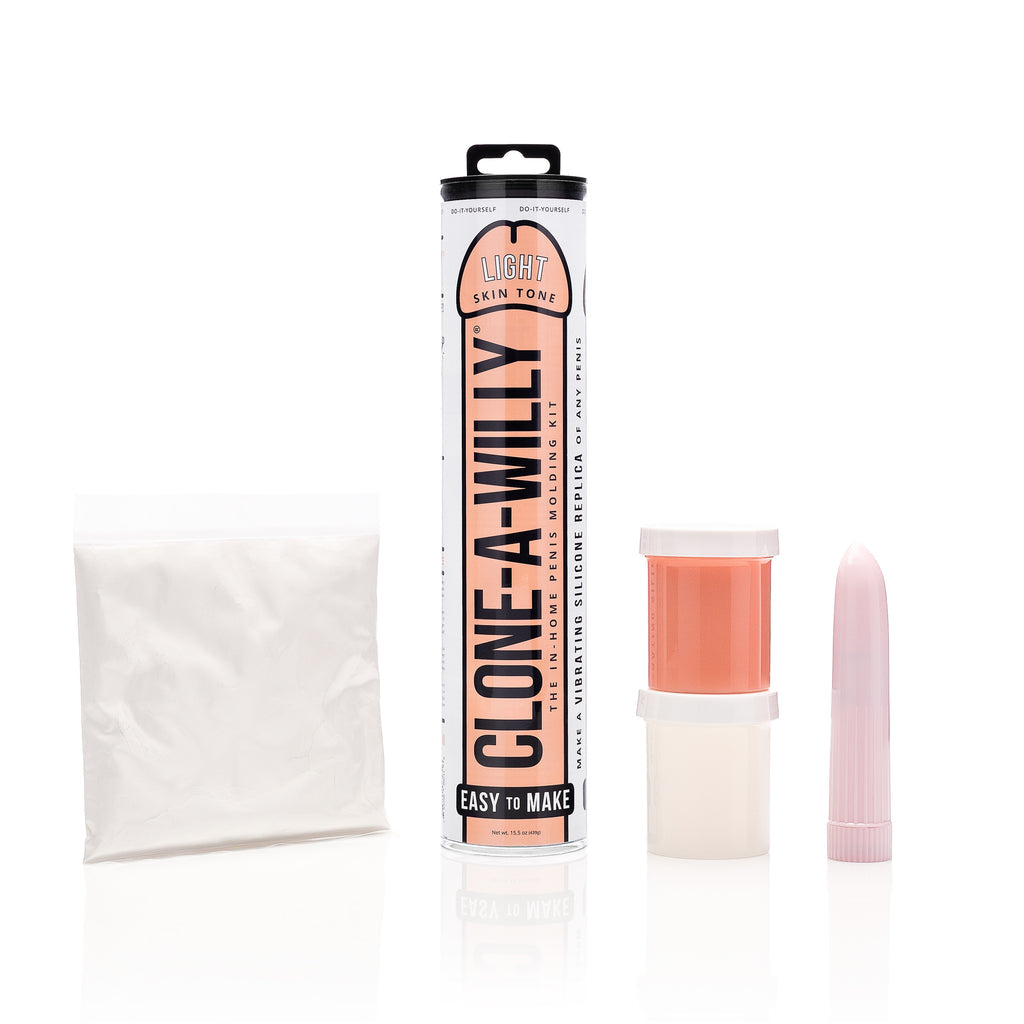 Clone-A-Willy DIY homemade dildo kit with vibrating silicone replica.