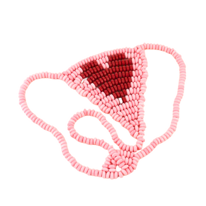 Candy G-String with heart-shaped design, edible candy beads, and stretchy elastic for a one-size-fits-most fit, perfect for playful bedroom fun.

Candy G-String, edible lingerie, heart-shaped candy underwear, wearable candy treat, romantic Valentine’s Day gift, erotic candy panties, bedroom fun lingerie, one-size-fits-all edible lingerie, sexy candy gift.