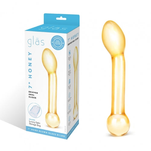 7" Gläs: Honey Dripper Anal Slider