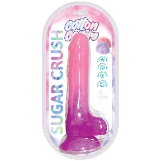 6" Cotton Candy Sugar Crush Silicone Dildo