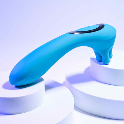 Heads Or Tails Silicone Rechargeable Dual Vibrator - Teal
‘Heads or Tails’ dual-ended vibrator, 9-speed vibrating shaft, 3-finger massaging end, waterproof, rechargeable, body-safe silicone.

dual-ended vibrator, Heads or Tails vibrator, 9-speed vibrator, massaging finger vibrator, waterproof vibrator, silicone vibrator, rechargeable vibrator, vibrating shaft, versatile sex toy, customizable pleasure toy.