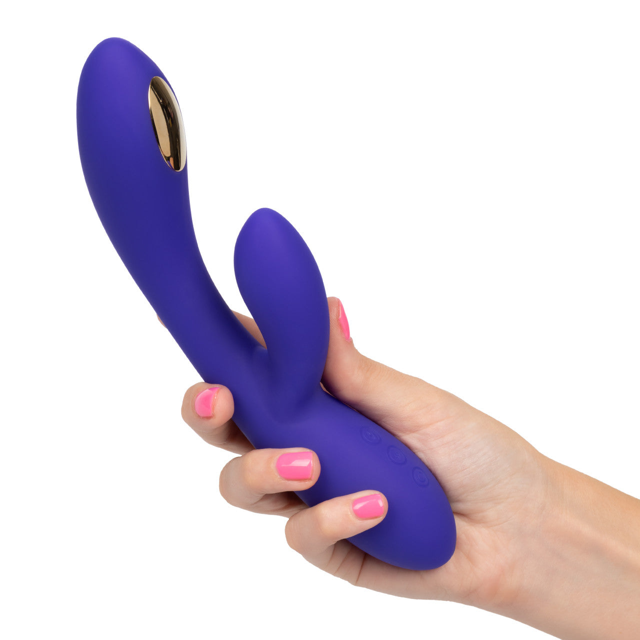 Impulse™ Intimate E-Stimulator Dual Wand with 7 vibrations, 5 e-stim modes, and a contoured silicone design.
E-Stimulator Dual Wand, rabbit massager, vibrating and e-stim wand, dual stimulation vibrator, pelvic floor stimulator, electro-stimulation rabbit, body-safe silicone vibrator, rechargeable e-stim wand, waterproof rabbit massager, dual wand with e-stim.