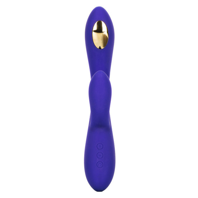 Impulse™ Intimate E-Stimulator Dual Wand with 7 vibrations, 5 e-stim modes, and a contoured silicone design.
E-Stimulator Dual Wand, rabbit massager, vibrating and e-stim wand, dual stimulation vibrator, pelvic floor stimulator, electro-stimulation rabbit, body-safe silicone vibrator, rechargeable e-stim wand, waterproof rabbit massager, dual wand with e-stim.