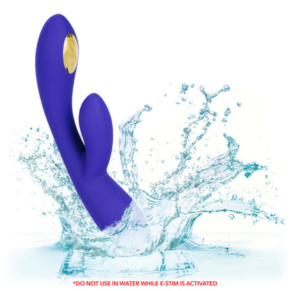 Impulse™ Intimate E-Stimulator Dual Wand with 7 vibrations, 5 e-stim modes, and a contoured silicone design.
E-Stimulator Dual Wand, rabbit massager, vibrating and e-stim wand, dual stimulation vibrator, pelvic floor stimulator, electro-stimulation rabbit, body-safe silicone vibrator, rechargeable e-stim wand, waterproof rabbit massager, dual wand with e-stim.