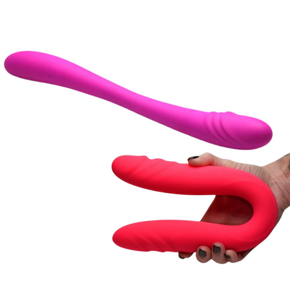 Purple or Pink silicone double dildo with bendable shaft, textured dual ends, and remote-controlled vibrations for double penetration or partnered fun.

vibrating double dildo, silicone double-ended dildo, bendable double dildo, Purple double dildo, Pink double dildo, remote-controlled vibrator, premium silicone dildo, double penetration dildo, waterproof double dildo, ribbed textured dildo
