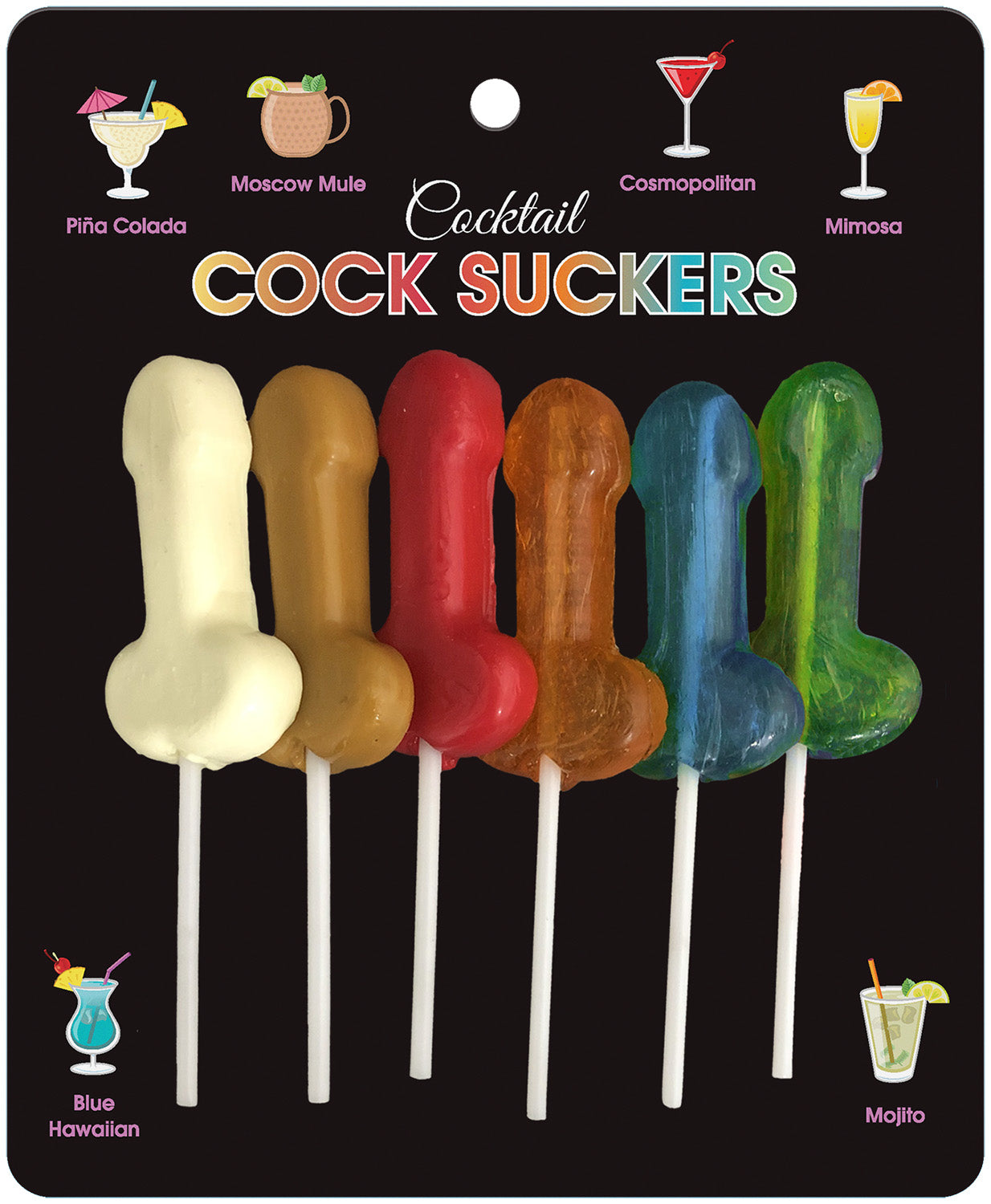 6 piece Cocktail Cock Suckers