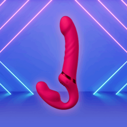 Lapis Rechargeable Silicone App Control Dual End Strapless Strap-On Vibrator ♥ Lovense